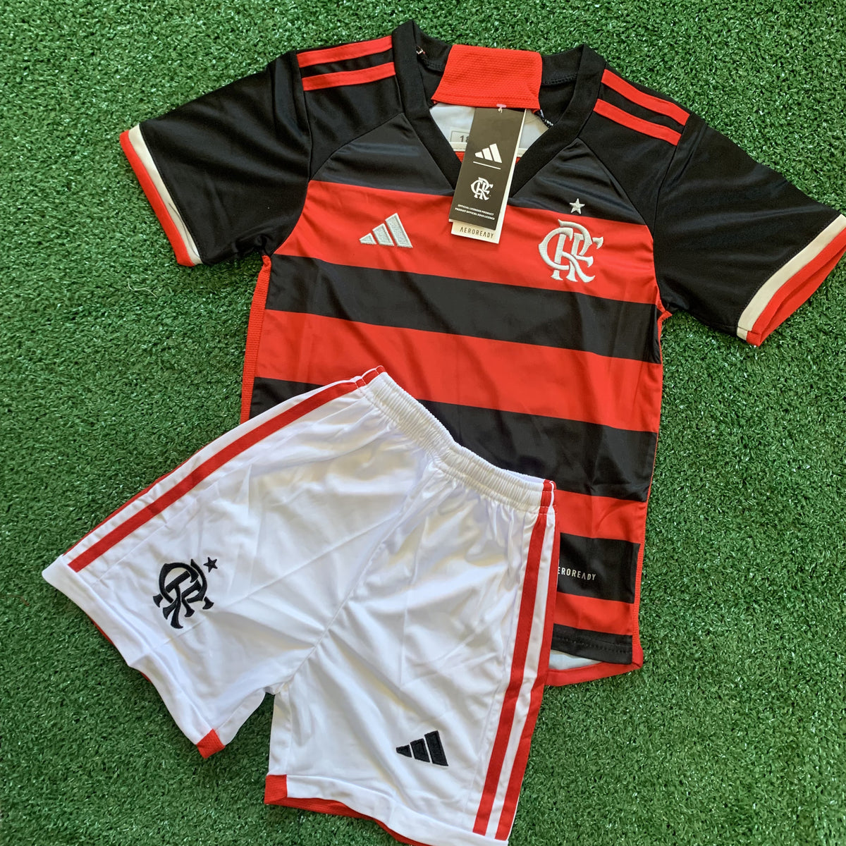 Conjuntinho Infantil Flamengo Adidas - Vermelho + Preto