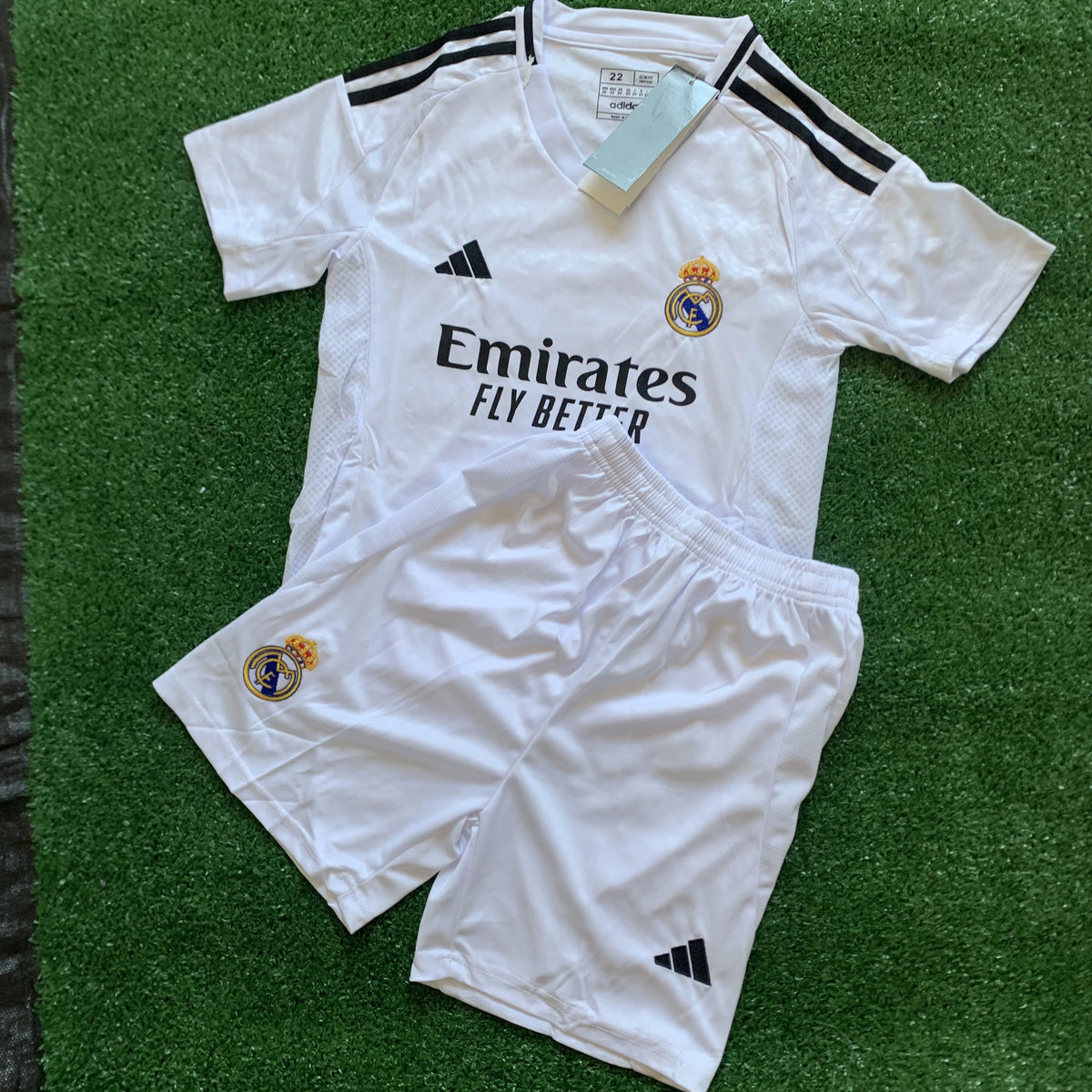Conjuntinho Infantil Real Madrid Adidas Branco