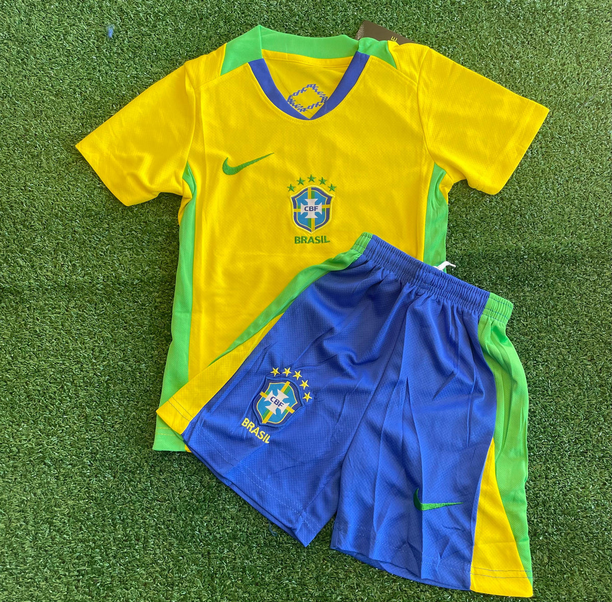 Conjuntinho Seleção Brasileira Nike - Amarelo+Verde
