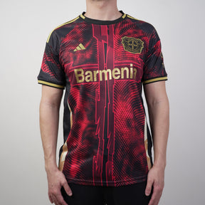 Camisa Bayer Leverkusen I 25/26 s/n Torcedor Adidas - Preto + Vermelho