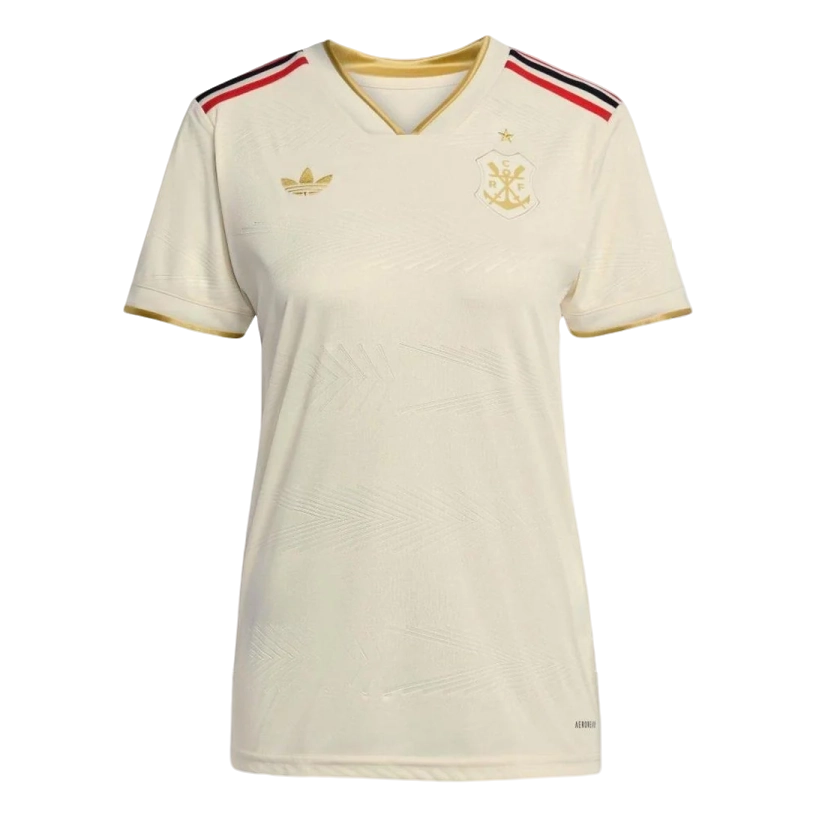 Camisa Flamengo III 25/26 Torcedor Adidas Feminina - Off White