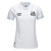 Camisa Santos I 25/26 s/n Jogador Umbro Feminina - Branco+Cinza