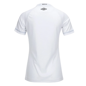 Camisa Santos I 25/26 s/n Jogador Umbro Feminina - Branco+Cinza