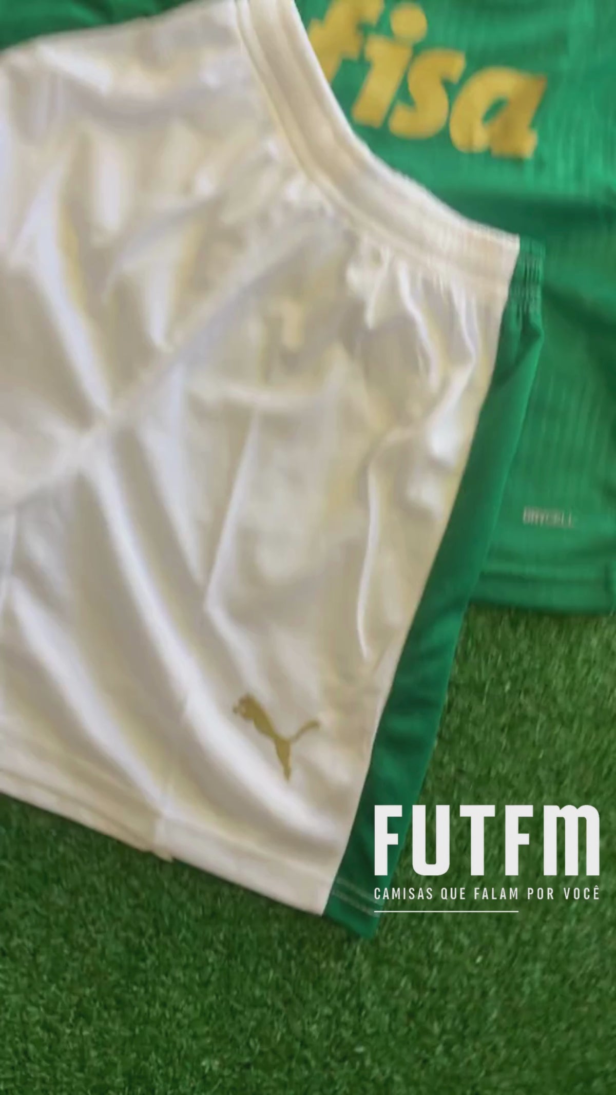 Conjuntinho Infantil Palmeiras Puma Verde+Branco