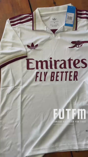Camisa Arsenal III 25/26 s/n Torcedor Adidas Masculino - Branco