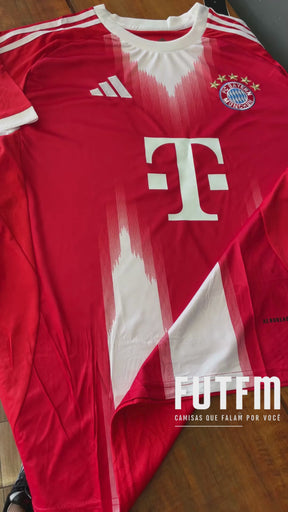Camisa Bayern de Munique Home 25/26 s/n Torcedor Adidas - Vermelho