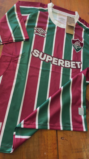 Camisa Fluminense I 25/26 s/n Torcedor Umbro Masculina - Verde+Vermelho