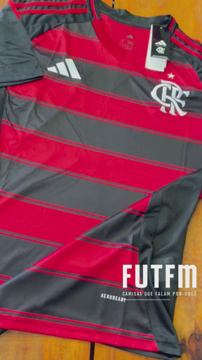 Camisa Flamengo I 25/26 s/n Torcedor Adidas Masculina - Preto