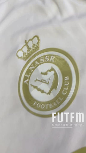Camisa Al-Nassr III 24/25 s/n° Torcedor Adidas Masculina - Branca+Dourado