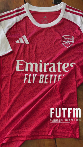 Camisa Arsenal Home 25/26 s/n Torcedor Adidas Masculino - Vermelho
