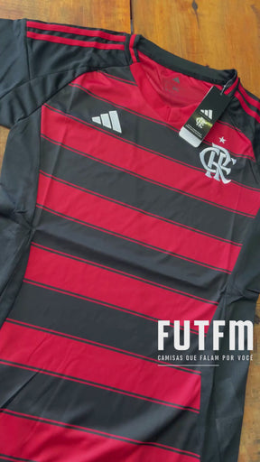 Camisa Flamengo I 25/26 s/n Torcedor Adidas Feminina - Preto