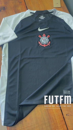 Camisa Corinthians II 25/26 s/n Torcedor Nike Masculina - Preto+Branco