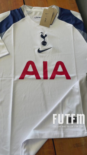 Camisa Tottenham I 25/26 Torcedor Nike Masculina - Branco+Azul