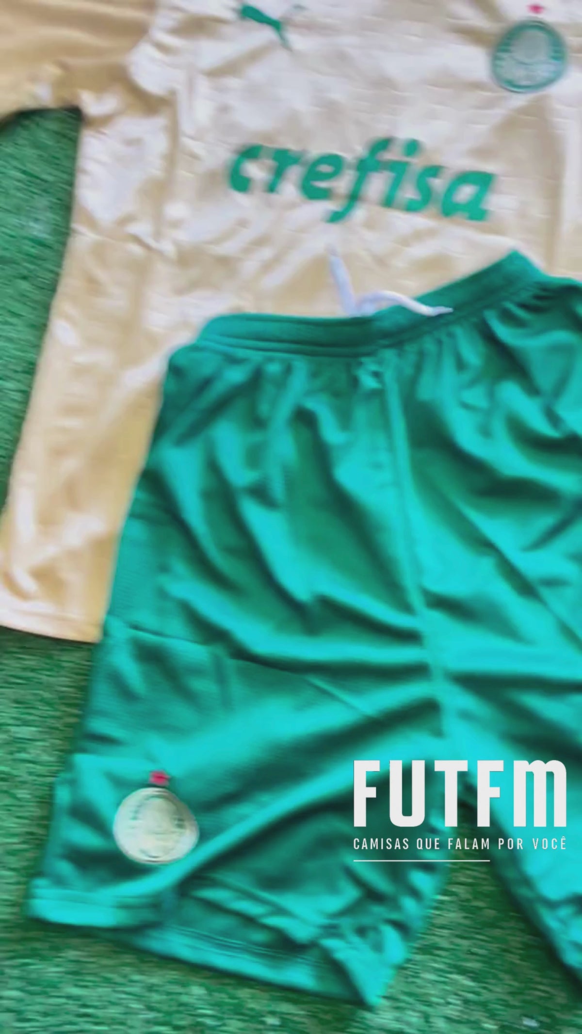 Conjuntinho Infantil Palmeiras Puma - Bege