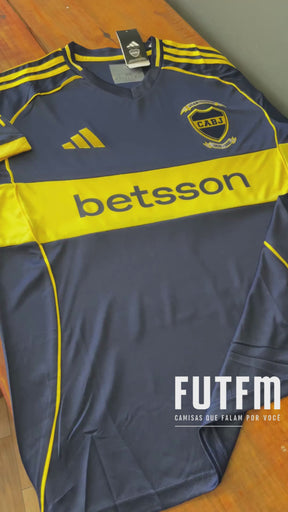 Camisa Boca Juniors I 25/26 s/n Torcedor Adidas Masculina - Azul